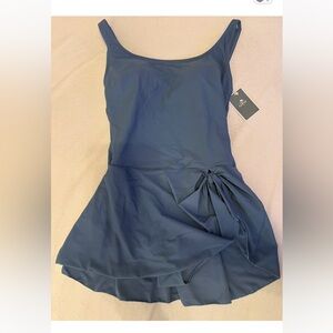 SWIM- Chic Blue One-Piece Swimsuit